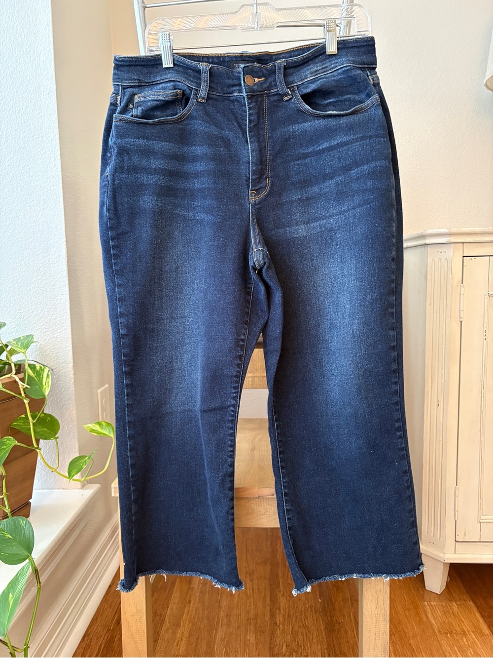 Judy Blue Dark Wide-Leg Crop Jeans Sz 16W